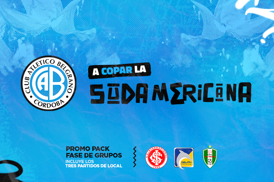 Belgrano lanza la campaña de abonos promocionales para alentar al equipo en la Copa Sudamericana